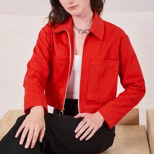 NWT - BIG BUD PRESS - MECHANIC JACKET - MUSTANG RED - S